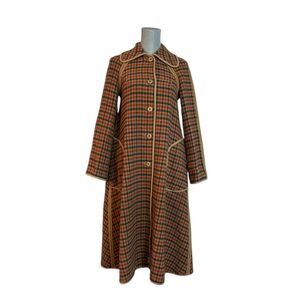 ‼️RARE‼️ Vintage Wetherall Wool Blend Plaid Reversible Coat